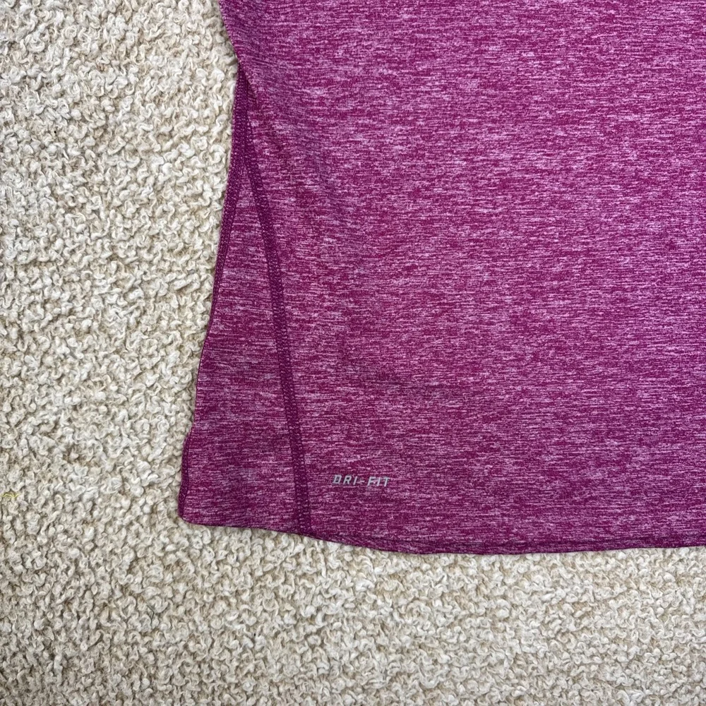 Nike Element 1/2 Zip Pink Heather L/S Running Athletic Top (481320) Small